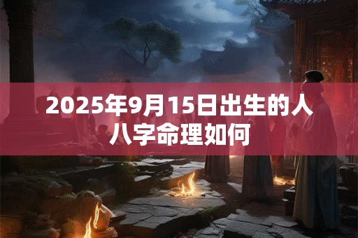 2025年9月15日出生的人八字命理如何