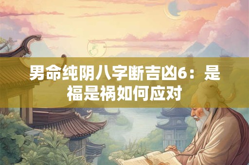男命纯阴八字断吉凶6：是福是祸如何应对