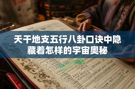 详细阅读:天干地支五行八卦口诀中隐藏着怎样的宇宙奥秘 天干地支五行八卦口诀中隐藏着怎样的宇宙奥秘