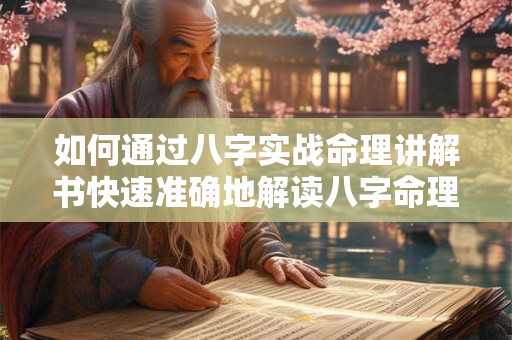 如何通过八字实战命理讲解书快速准确地解读八字命理