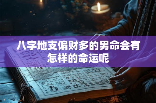 八字地支偏财多的男命会有怎样的命运呢