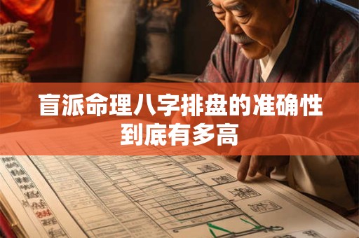 盲派命理八字排盘的准确性到底有多高