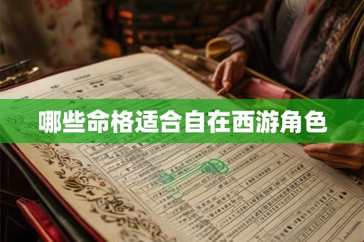 哪些命格适合自在西游角色