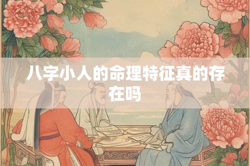 八字小人的命理特征真的存在吗