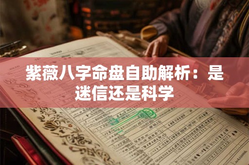 紫薇八字命盘自助解析：是迷信还是科学