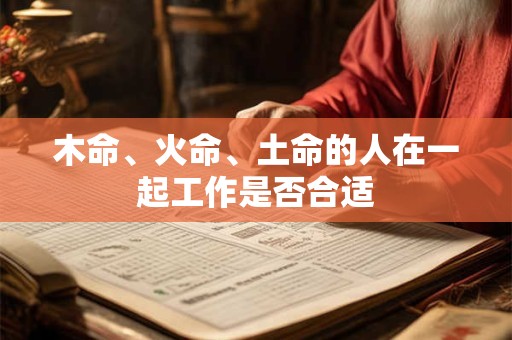 木命、火命、土命的人在一起工作是否合适