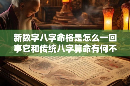 新数字八字命格是怎么一回事它和传统八字算命有何不同