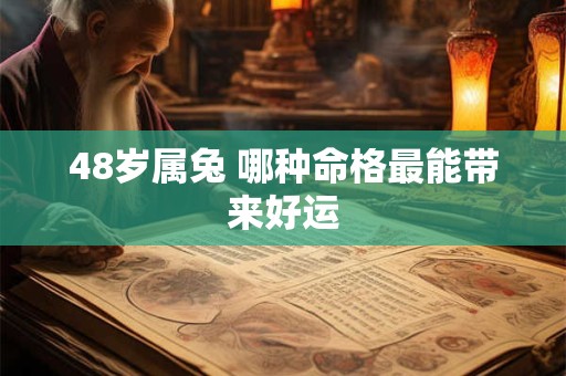 48岁属兔 哪种命格最能带来好运