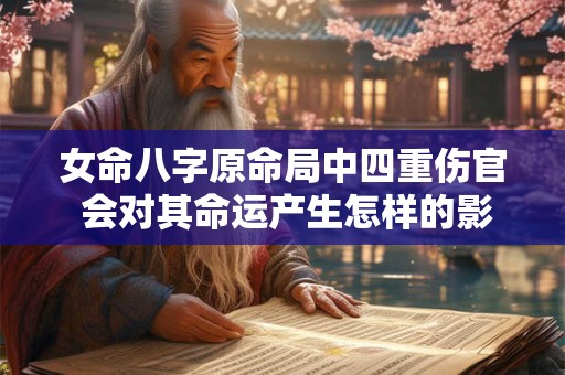 女命八字原命局中四重伤官 会对其命运产生怎样的影响