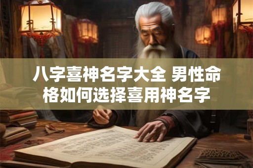 八字喜神名字大全 男性命格如何选择喜用神名字