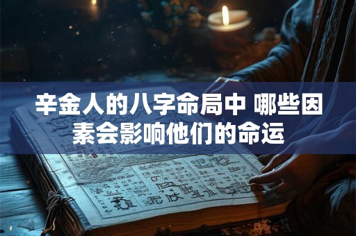 辛金人的八字命局中 哪些因素会影响他们的命运