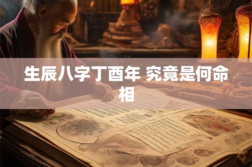 生辰八字丁酉年 究竟是何命相