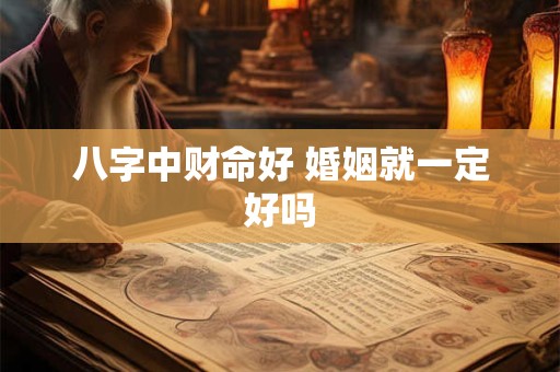 八字中财命好 婚姻就一定好吗