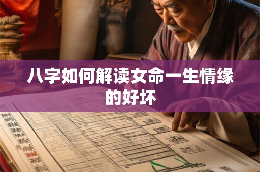 八字如何解读女命一生情缘的好坏