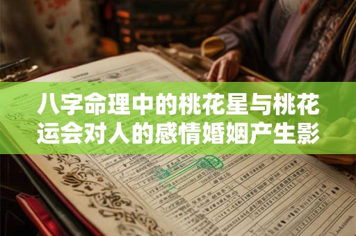 八字命理中的桃花星与桃花运会对人的感情婚姻产生影响吗