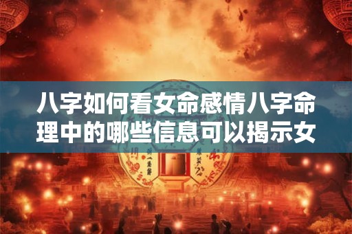 八字如何看女命感情八字命理中的哪些信息可以揭示女命的感情状况