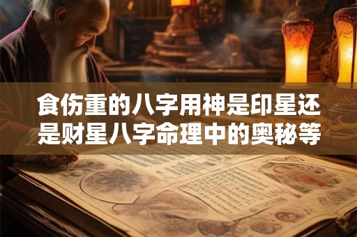 食伤重的八字用神是印星还是财星八字命理中的奥秘等你来探索! 食伤重的八字用神是印星还是财星八字命理中的奥秘等你来探索!