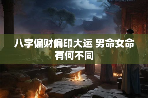 八字偏财偏印大运 男命女命有何不同