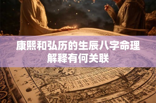 康熙和弘历的生辰八字命理解释有何关联