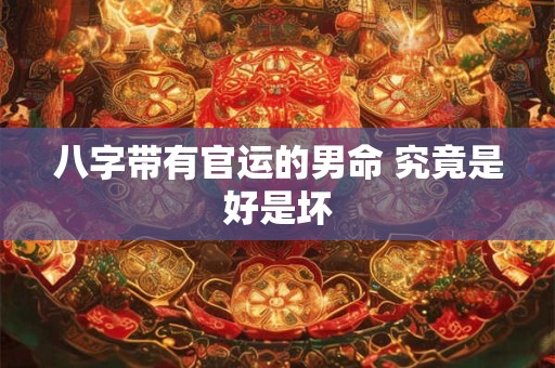 八字带有官运的男命 究竟是好是坏