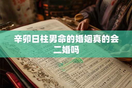 辛卯日柱男命的婚姻真的会二婚吗
