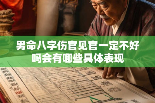男命八字伤官见官一定不好吗会有哪些具体表现