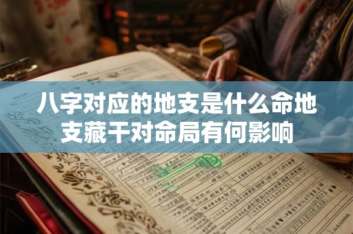 八字对应的地支是什么命地支藏干对命局有何影响