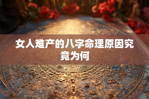 女人难产的八字命理原因究竟为何
