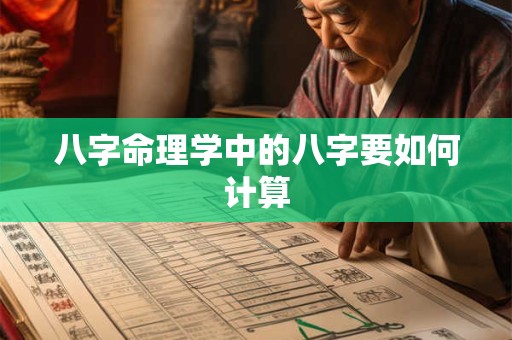 八字命理学中的八字要如何计算