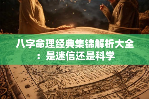 八字命理经典集锦解析大全：是迷信还是科学