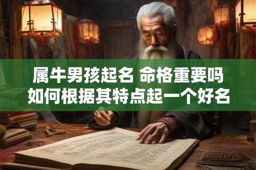 属牛男孩起名 命格重要吗如何根据其特点起一个好名字