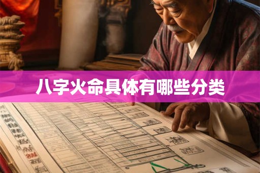 八字火命具体有哪些分类