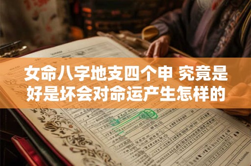 女命八字地支四个申 究竟是好是坏会对命运产生怎样的影响