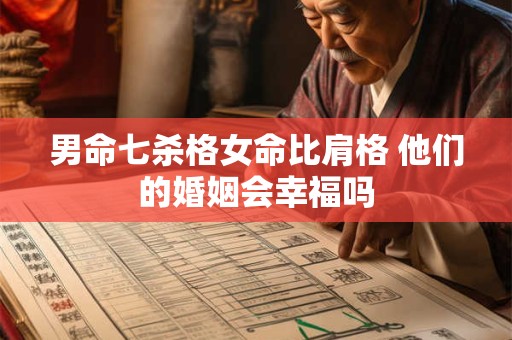 男命七杀格女命比肩格 他们的婚姻会幸福吗