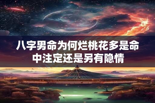 八字男命为何烂桃花多是命中注定还是另有隐情