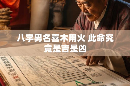 八字男名喜木用火 此命究竟是吉是凶