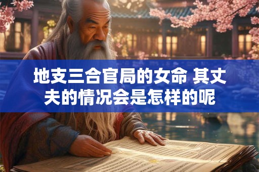 地支三合官局的女命 其丈夫的情况会是怎样的呢
