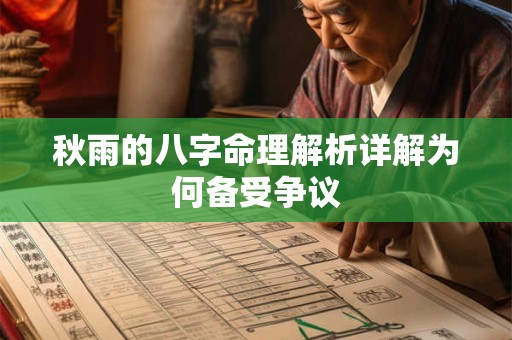 秋雨的八字命理解析详解为何备受争议