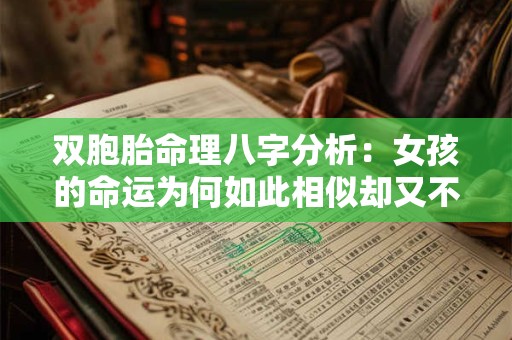 双胞胎命理八字分析:女孩的命运为何如此相似却又不同 双胞胎命理八字分析:女孩的命运为何如此相似却又不同