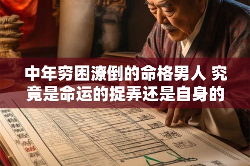 中年穷困潦倒的命格男人 究竟是命运的捉弄还是自身的选择