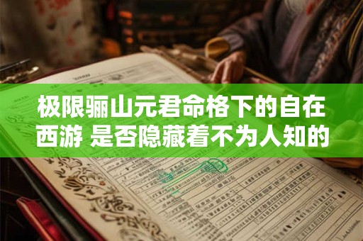 极限骊山元君命格下的自在西游 是否隐藏着不为人知的秘密