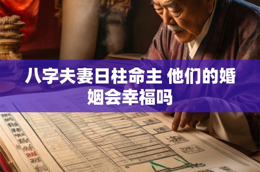 八字夫妻日柱命主 他们的婚姻会幸福吗 八字夫妻日柱命主 他们的婚姻会幸福吗