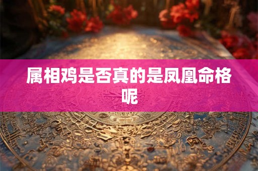 属相鸡是否真的是凤凰命格呢