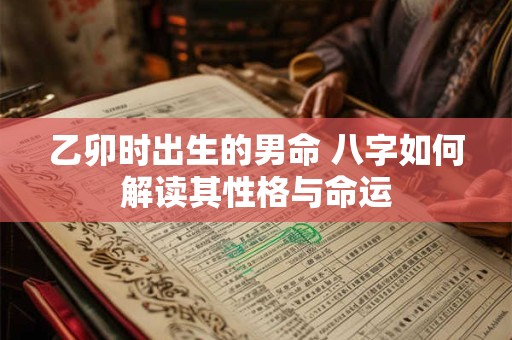 乙卯时出生的男命 八字如何解读其性格与命运