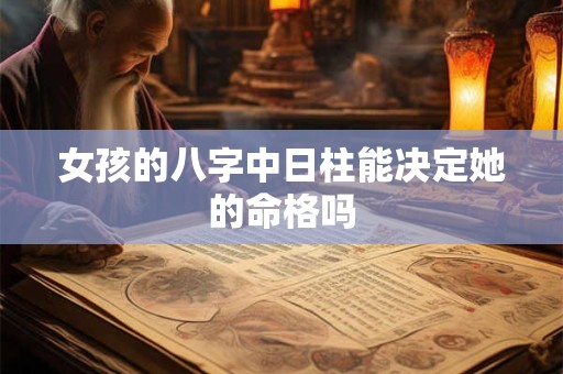 女孩的八字中日柱能决定她的命格吗