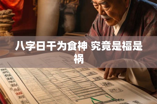 八字日干为食神 究竟是福是祸
