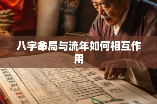 八字命局与流年如何相互作用 八字命局与流年如何相互作用