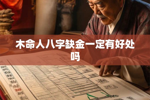 木命人八字缺金一定有好处吗