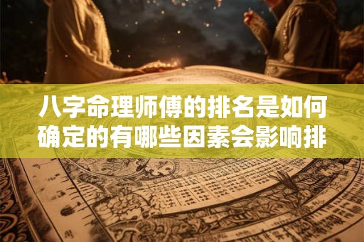 八字命理师傅的排名是如何确定的有哪些因素会影响排名结果