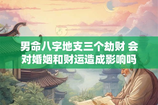 男命八字地支三个劫财 会对婚姻和财运造成影响吗